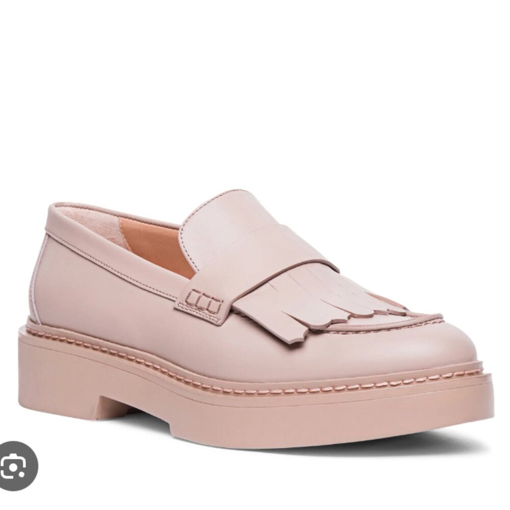 Santoni Pamela Loafers Pastel / Dusty Pink Women's Size 5.5